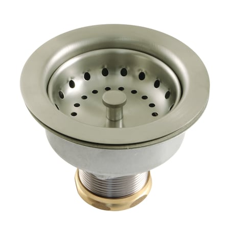 Gourmet Scape K112BN Snap-N-Tite Sink Basket Strainer, Brushed Nickel K112BN